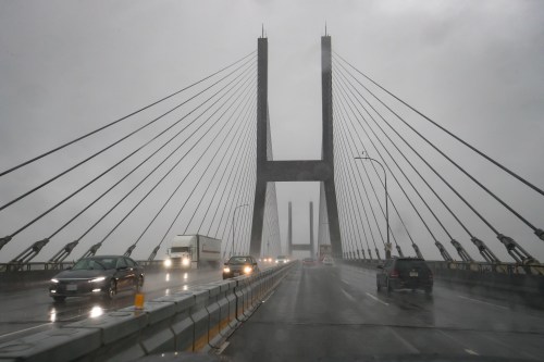 The Alex Fraser Bridge, in Delta, B.C., is shown on Thursday Dec. 12, 2019.  THE CANADIAN PRESS/Darryl Dyck